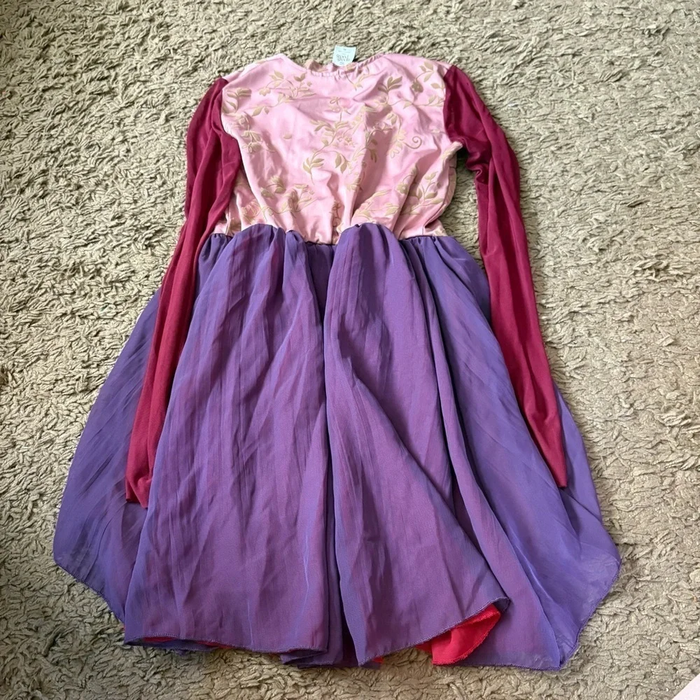Disney Hocus Pocus Sarah Sanderson Girls Costume Dress XL Halloween Pink Purple